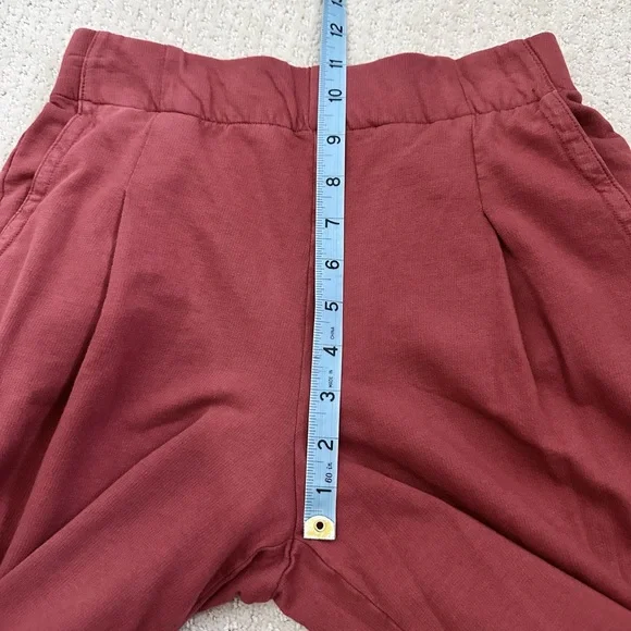 Aerie XS Wide Leg Lounge Pants 100% Cotton Muted Burgundy Soft Cozy Pull-On - Picture 5 of 9